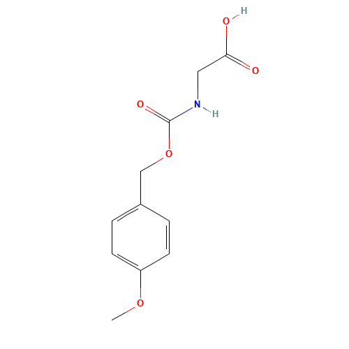 2-[(4-methoxyphenyl)methoxycarbonylamino]acetic acid (CAS: 4596-54-7) - Related Chemical Product