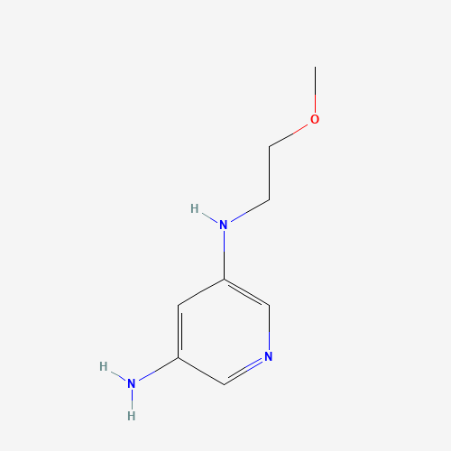 5-N-(2-methoxyethyl)pyridine-3,5-diamine (CAS: 1313726-73-6) - Chemical Structure and Molecular Formula 