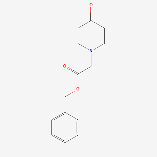 benzyl 2-(4-oxopiperidin-1-yl)acetate (CAS: 364056-14-4) - Chemical Structure and Molecular Formula 