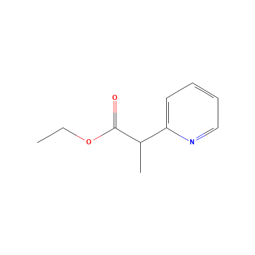 ethyl 2-pyridin-2-ylpropanoate (CAS: 5552-85-2) - Chemical Structure and Molecular Formula 