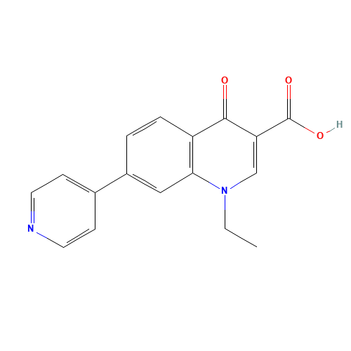 1-ethyl-4-oxo-7-pyridin-4-ylquinoline-3-carboxylic acid (CAS: 40034-42-2) - Related Chemical Product