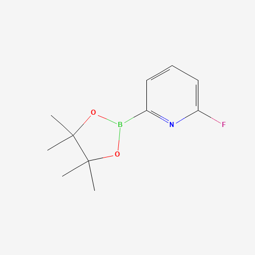 2-fluoro-6-(4,4,5,5-tetramethyl-1,3,2-dioxaborolan-2-yl)pyridine (CAS: 842136-58-7) - Chemical Structure and Molecular Formula 