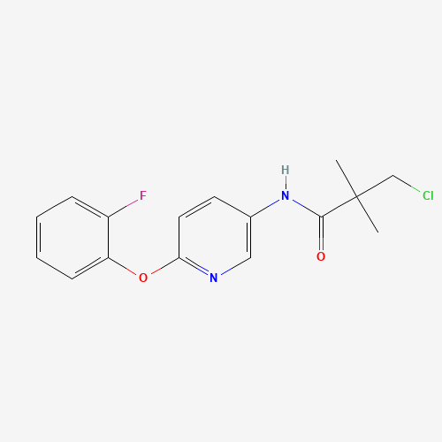 3-chloro-N-[6-(2-fluorophenoxy)pyridin-3-yl]-2,2-dimethylpropanamide (CAS: 243963-22-6) - Related Chemical Product