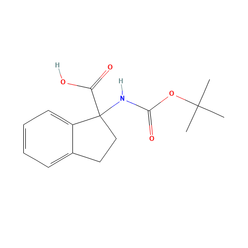 1-[(2-methylpropan-2-yl)oxycarbonylamino]-2,3-dihydroindene-1-carboxylic acid (CAS: 214139-26-1) - Related Chemical Product
