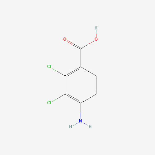 4-amino-2,3-dichlorobenzoic acid (CAS: 34263-51-9) - Chemical Structure and Molecular Formula 