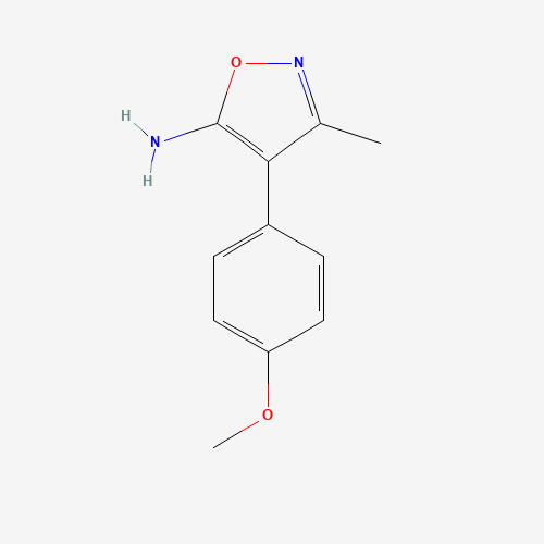 4-(4-methoxyphenyl)-3-methyl-1,2-oxazol-5-amine (CAS: 166964-11-0) - Chemical Structure and Molecular Formula 