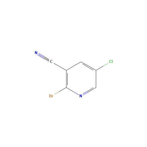 2-bromo-5-chloropyridine-3-carbonitrile (CAS: 1256823-81-0) - Chemical Structure and Molecular Formula 