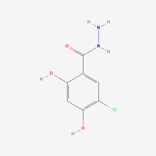 5-chloro-2,4-dihydroxybenzohydrazide (CAS: 947156-26-5) - Chemical Structure and Molecular Formula 