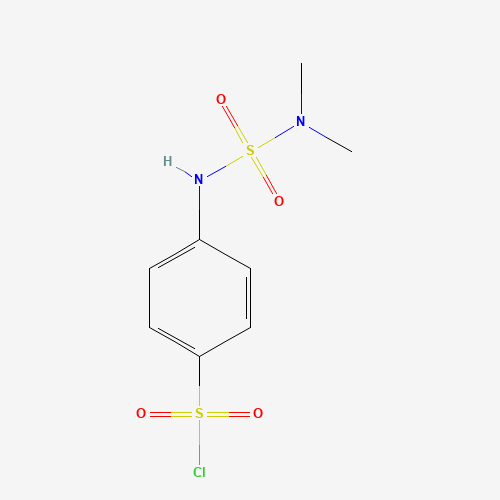 4-(dimethylsulfamoylamino)benzenesulfonyl chloride (CAS: 881005-34-1) - Chemical Structure and Molecular Formula 