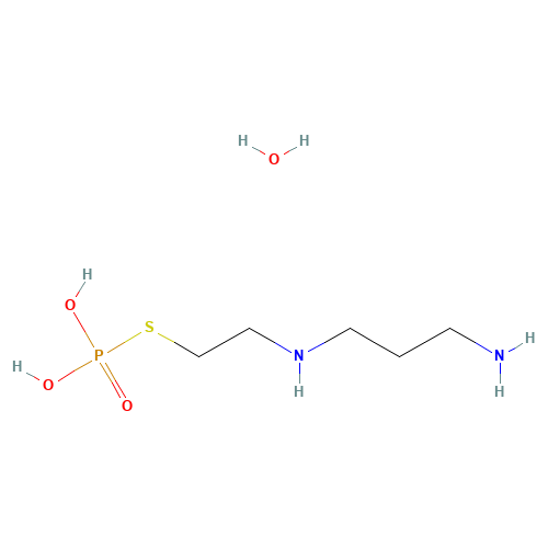 2-(3-aminopropylamino)ethylsulfanylphosphonic acid;hydrate (CAS: 63717-27-1) - Chemical Structure and Molecular Formula 