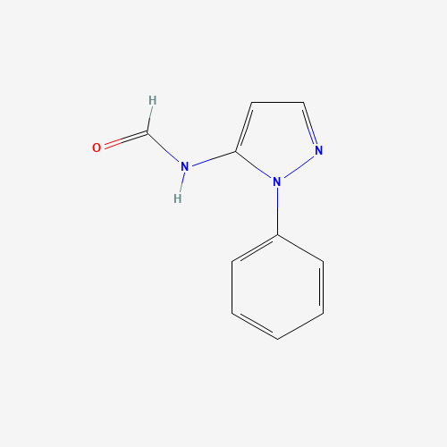 N-(2-phenylpyrazol-3-yl)formamide (CAS: 1462952-05-1) - Chemical Structure and Molecular Formula 