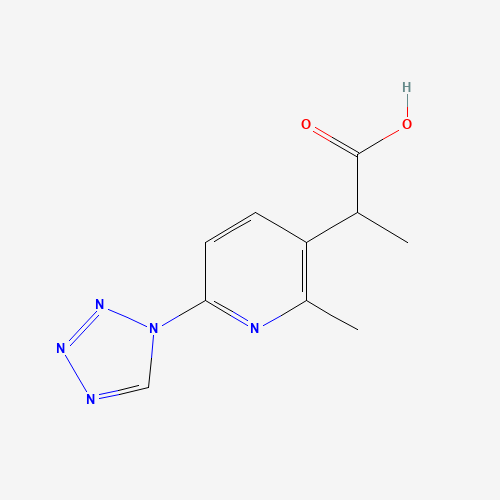 2-[2-methyl-6-(tetrazol-1-yl)pyridin-3-yl]propanoic acid (CAS: 1374573-58-6) - Related Chemical Product