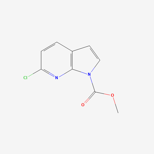 methyl 6-chloropyrrolo[2,3-b]pyridine-1-carboxylate (CAS: 143468-07-9) - Chemical Structure and Molecular Formula 