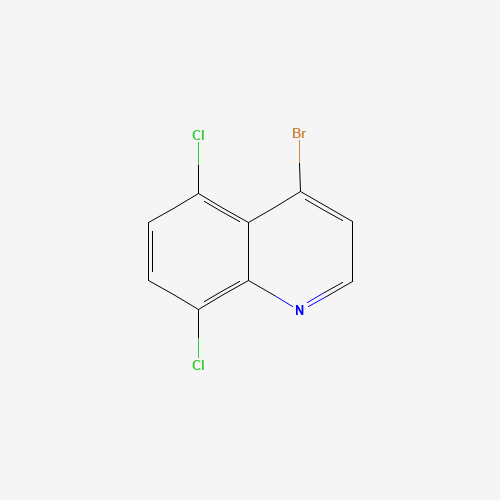 4-bromo-5,8-dichloroquinoline (CAS: 1070879-38-7) - Chemical Structure and Molecular Formula 