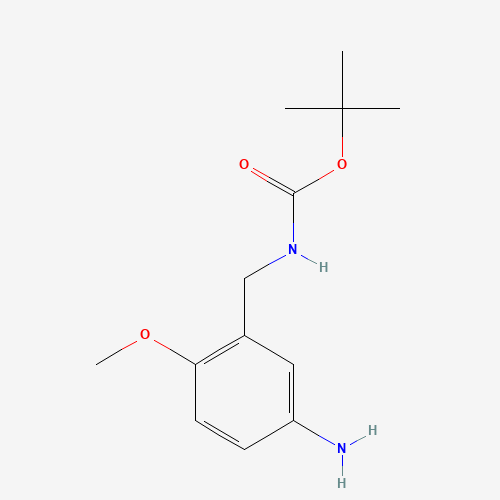 tert-butyl N-[(5-amino-2-methoxyphenyl)methyl]carbamate (CAS: 180080-51-7) - Related Chemical Product