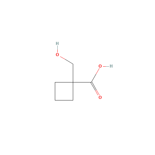 1-(hydroxymethyl)cyclobutane-1-carboxylic acid (CAS: 114671-90-8) - Chemical Structure and Molecular Formula 