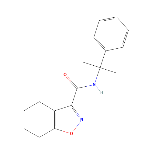 N-(2-phenylpropan-2-yl)-4,5,6,7-tetrahydro-1,2-benzoxazole-3-carboxamide (CAS: 1037312-45-0) - Related Chemical Product
