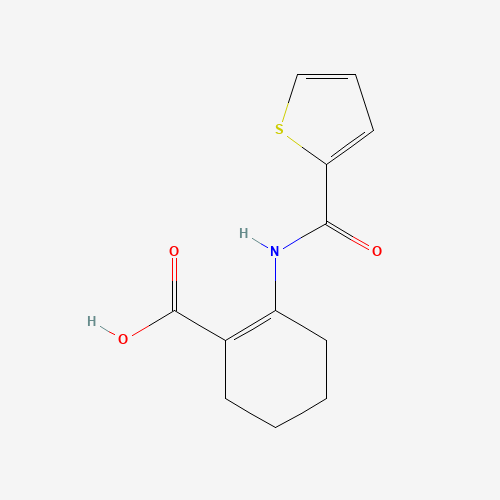 2-(thiophene-2-carbonylamino)cyclohexene-1-carboxylic acid (CAS: 938181-09-0) - Chemical Structure and Molecular Formula 