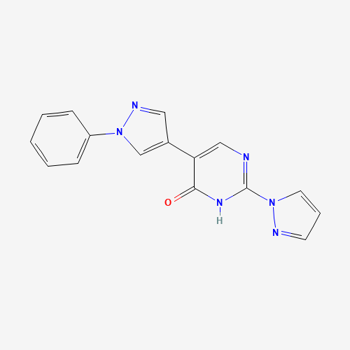 5-(1-phenylpyrazol-4-yl)-2-pyrazol-1-yl-1H-pyrimidin-6-one (CAS: 1343459-80-2) - Related Chemical Product