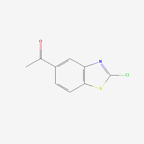 1-(2-chloro-1,3-benzothiazol-5-yl)ethanone (CAS: 61700-71-8) - Chemical Structure and Molecular Formula 