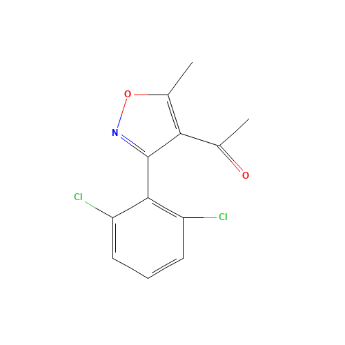 1-[3-(2,6-dichlorophenyl)-5-methyl-1,2-oxazol-4-yl]ethanone (CAS: 70565-23-0) - Related Chemical Product