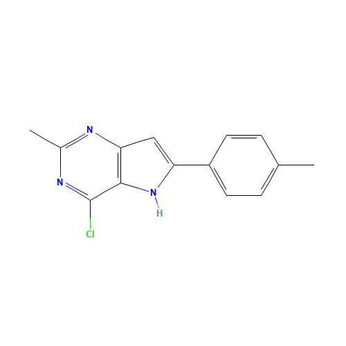 4-chloro-2-methyl-6-(4-methylphenyl)-5H-pyrrolo[3,2-d]pyrimidine (CAS: 237435-12-0) - Related Chemical Product