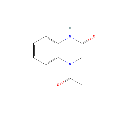 4-acetyl-1,3-dihydroquinoxalin-2-one (CAS: 120589-86-8) - Chemical Structure and Molecular Formula 