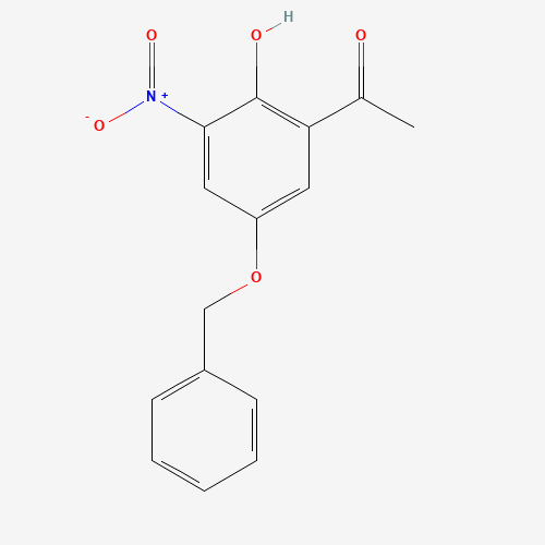 1-(2-hydroxy-3-nitro-5-phenylmethoxyphenyl)ethanone (CAS: 861841-94-3) - Chemical Structure and Molecular Formula 