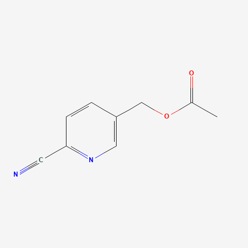 (6-cyanopyridin-3-yl)methyl acetate (CAS: 131747-37-0) - Chemical Structure and Molecular Formula 