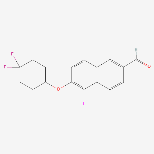 6-(4,4-difluorocyclohexyl)oxy-5-iodonaphthalene-2-carbaldehyde (CAS: 1544665-11-3) - Related Chemical Product