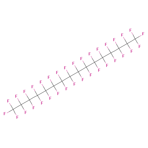 1,1,1,2,2,3,3,4,4,5,5,6,6,7,7,8,8,9,9,10,10,11,11,12,12,13,13,14,14,15,15,16,16,16-tetratriacontafluorohexadecane (CAS: 355-49-7) - Chemical Structure and Molecular Formula 