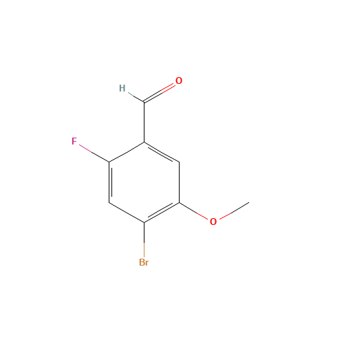 4-bromo-2-fluoro-5-methoxybenzaldehyde (CAS: 749931-20-2) - Chemical Structure and Molecular Formula 
