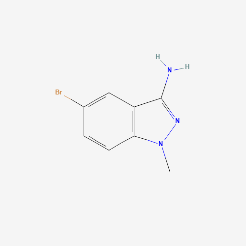 5-bromo-1-methylindazol-3-amine (CAS: 1000018-06-3) - Chemical Structure and Molecular Formula 