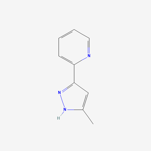 2-(5-methyl-1H-pyrazol-3-yl)pyridine (CAS: 27305-70-0) - Chemical Structure and Molecular Formula 