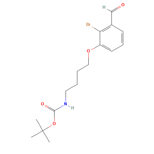 tert-butyl N-[4-(2-bromo-3-formylphenoxy)butyl]carbamate (CAS: 1364685-86-8) - Related Chemical Product