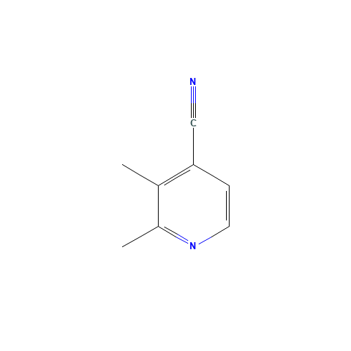 2,3-dimethylpyridine-4-carbonitrile (CAS: 131895-50-6) - Chemical Structure and Molecular Formula 