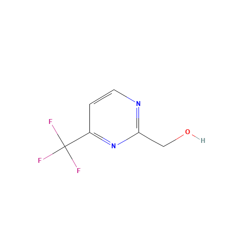 [4-(trifluoromethyl)pyrimidin-2-yl]methanol (CAS: 1240594-67-5) - Chemical Structure and Molecular Formula 