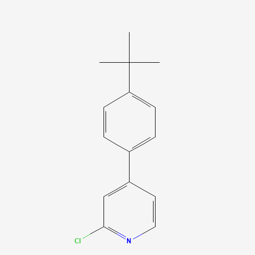 4-(4-tert-butylphenyl)-2-chloropyridine (CAS: 942947-01-5) - Chemical Structure and Molecular Formula 