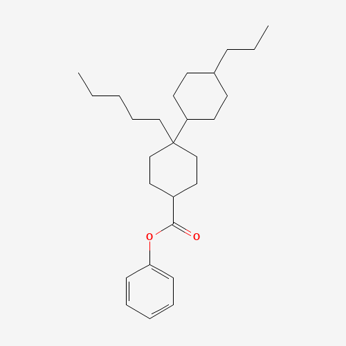 [4-(4-propylcyclohexyl)phenyl] 4-pentylcyclohexane-1-carboxylate (CAS: 83242-82-4) - Chemical Structure and Molecular Formula 