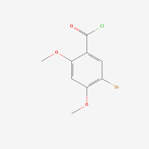 5-bromo-2,4-dimethoxybenzoyl chloride (CAS: 96901-91-6) - Chemical Structure and Molecular Formula 