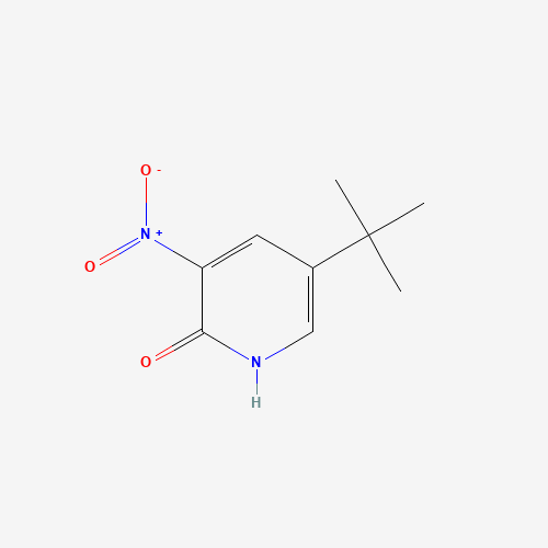 5-tert-butyl-3-nitro-1H-pyridin-2-one (CAS: 294852-26-9) - Chemical Structure and Molecular Formula 