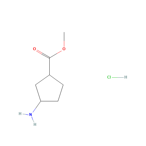 methyl 3-aminocyclopentane-1-carboxylate;hydrochloride (CAS: 1398534-59-2) - Chemical Structure and Molecular Formula 