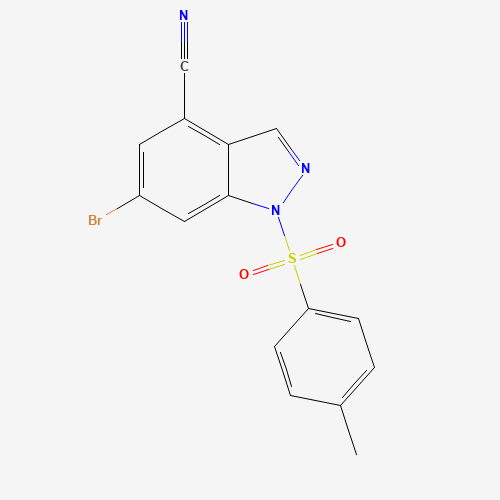 6-bromo-1-(4-methylphenyl)sulfonylindazole-4-carbonitrile (CAS: 1245464-56-5) - Related Chemical Product