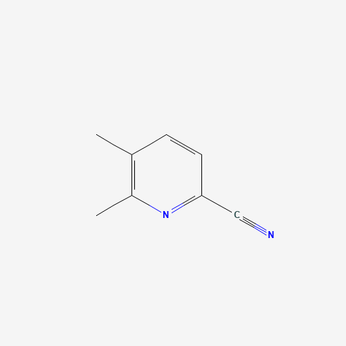 5,6-dimethylpyridine-2-carbonitrile (CAS: 59146-67-7) - Chemical Structure and Molecular Formula 