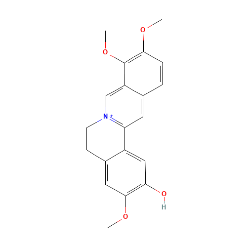 3,9,10-trimethoxy-5,6-dihydroisoquinolino[2,1-b]isoquinolin-7-ium-2-ol (CAS: 3621-36-1) - Related Chemical Product