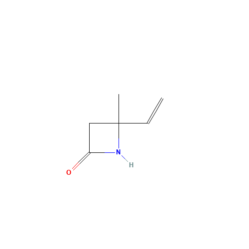 4-ethenyl-4-methylazetidin-2-one (CAS: 20012-94-6) - Chemical Structure and Molecular Formula 