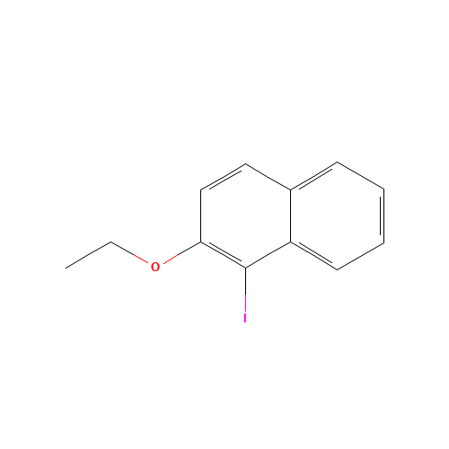 2-ethoxy-1-iodonaphthalene (CAS: 104296-15-3) - Chemical Structure and Molecular Formula 