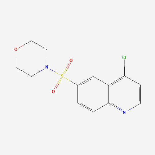 4-(4-chloroquinolin-6-yl)sulfonylmorpholine (CAS: 1023812-28-3) - Chemical Structure and Molecular Formula 