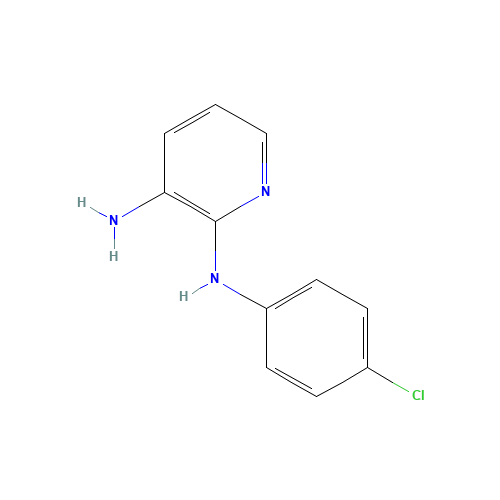 2-N-(4-chlorophenyl)pyridine-2,3-diamine (CAS: 42048-23-7) - Chemical Structure and Molecular Formula 