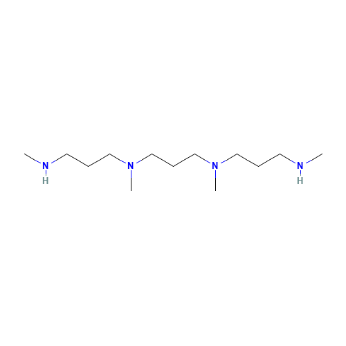 N,N'-dimethyl-N'-[3-[methyl-[3-(methylamino)propyl]amino]propyl]propane-1,3-diamine (CAS: 123-67-1) - Chemical Structure and Molecular Formula 
